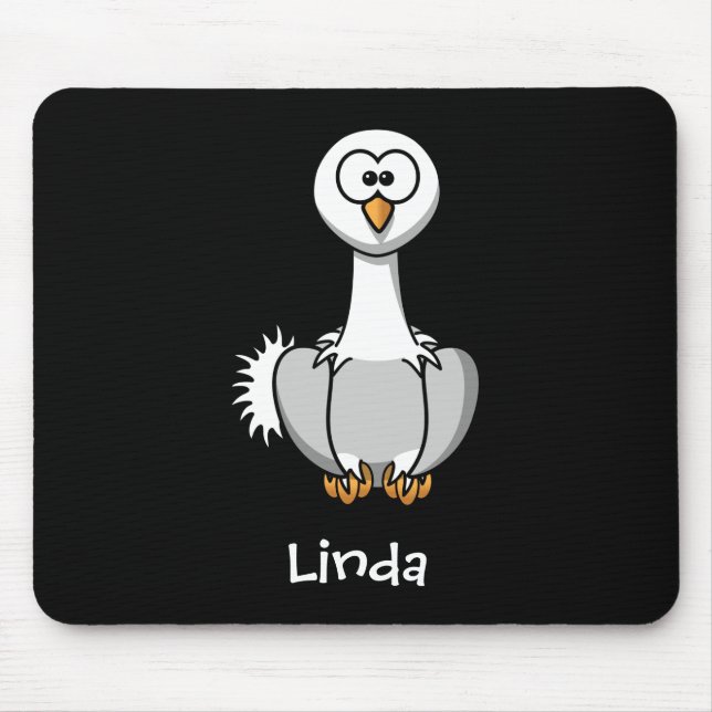 Lively ostrich mouse pad (Front)