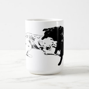 Lively Outline, Playful Duo Mug
