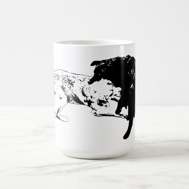 Lively Outline, Playful Duo Mug (Center)