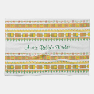 Lively Pattern Auntie's Kitchen Tea Towel