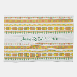 Lively Pattern Auntie's Kitchen Tea Towel