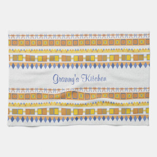 Lively Pattern Granny's Kitchen Tea Towel