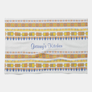Lively Pattern Granny's Kitchen Tea Towel