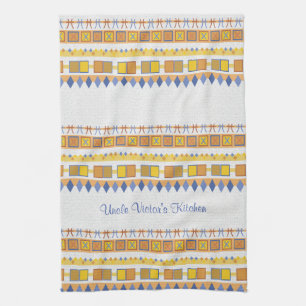 Lively Pattern Uncle's Kitchen Tea Towel