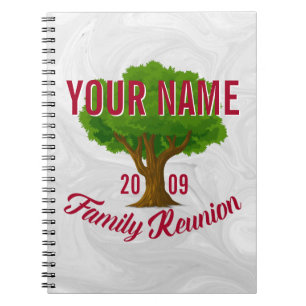 Lively Tree Personalised Family Reunion Notebook