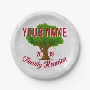 Lively Tree Personalised Family Reunion Paper Plate