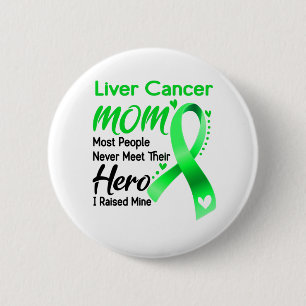 Liver Cancer Awareness Month Ribbon Gifts 6 Cm Round Badge