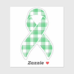 Liver Cancer Awareness Plaid Green Ribbon