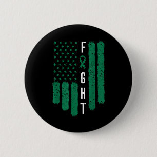 Liver Cancer Awareness Primary Hepatic American Fl 6 Cm Round Badge