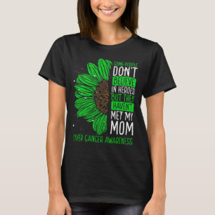 Liver Cancer Awareness Ribbon Mom Warrior T-Shirt