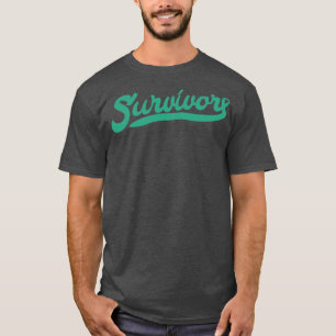 Liver Cancer Awareness Survivor Green Ribbon Gift T-Shirt