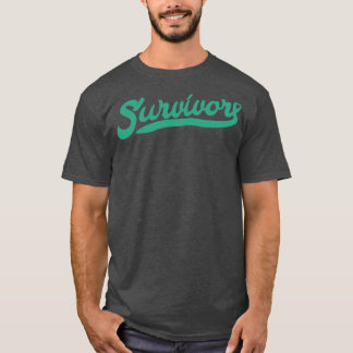 Liver Cancer Awareness Survivor Green Ribbon Gift T-Shirt