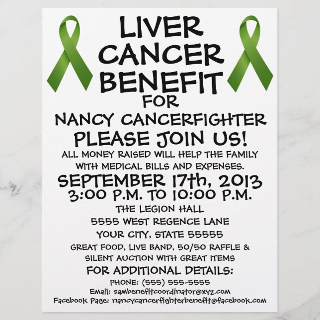 Liver Cancer Benefit Flyer (Front)