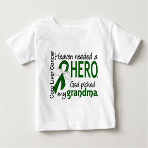 Liver Cancer Heaven Needed a Hero Grandma Baby T-Shirt