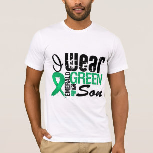 Liver Cancer I Wear Emerald Green For My Son T-Shirt
