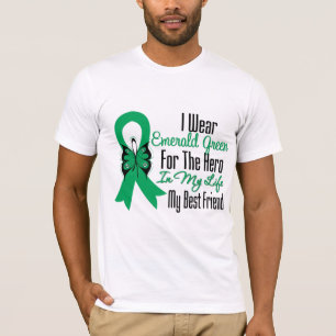 Liver Cancer Ribbon Hero My Best Friend T-Shirt