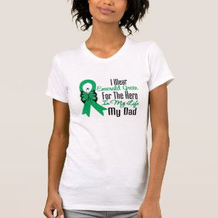 Liver Cancer Ribbon Hero My Dad T-Shirt