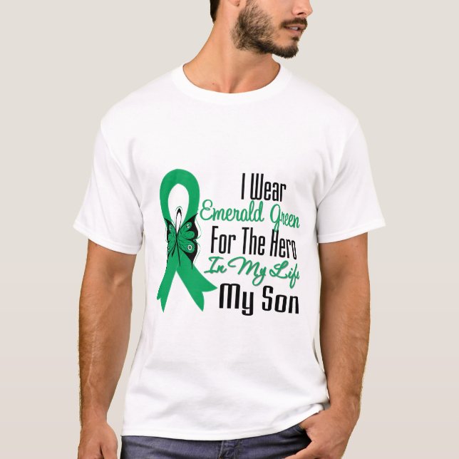 Liver Cancer Ribbon Hero My Son T-Shirt (Front)