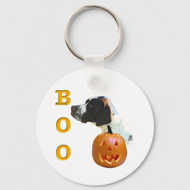 Liver Coated Pointer Boo Key Ring (Front)