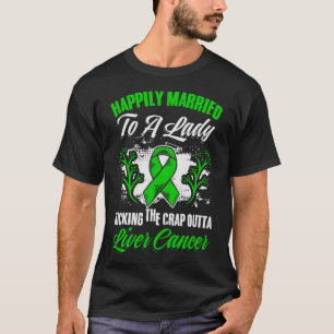 Liver Disease Support Kicking Liver Cancer Awarene T-Shirt