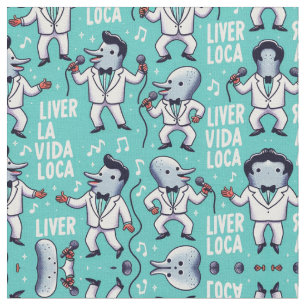 Liver La Vida Loca Fabric