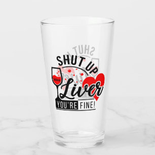 Liver Quote Personalised Glass