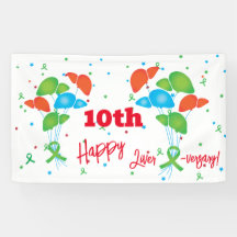 Liver Transplant Anniversary Customisable Party   