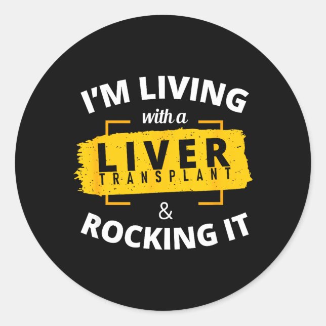 Liver Transplant Classic Round Sticker (Front)