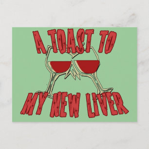 Liver Transplant Get Well Gifts Postcard