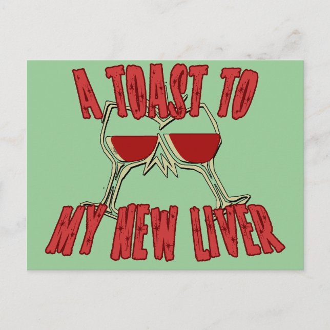 Liver Transplant Get Well Gifts Postcard (Front)