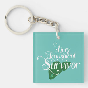 Liver Transplant Survivor Custom  Key Ring