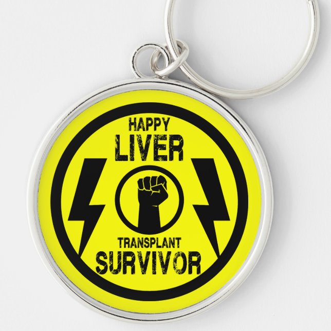 Liver Transplant Survivor Key Ring (Front)