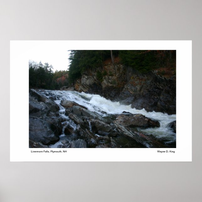 Livermore Falls Gorge, Plymouth, NH Poster (Front)