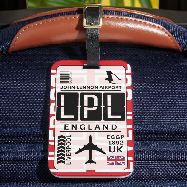 Liverpool Airport Luggage Tag (Front Insitu 2)