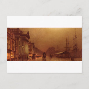 Liverpool Customs House by John Atkinson Grimshaw Postcard