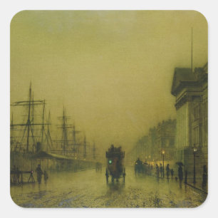 Liverpool Docks Customs House and Salthouse Docks, Square Sticker