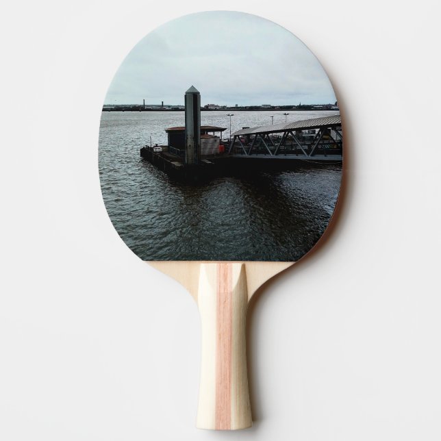 Liverpool docks ping pong paddle (Back)