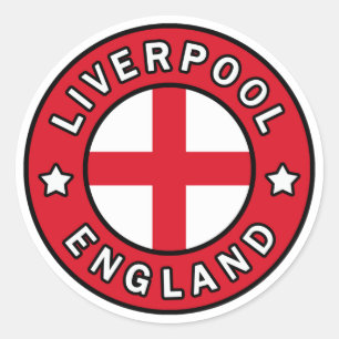 Liverpool England Classic Round Sticker