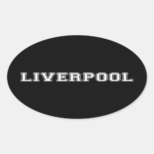 Liverpool England Oval Sticker