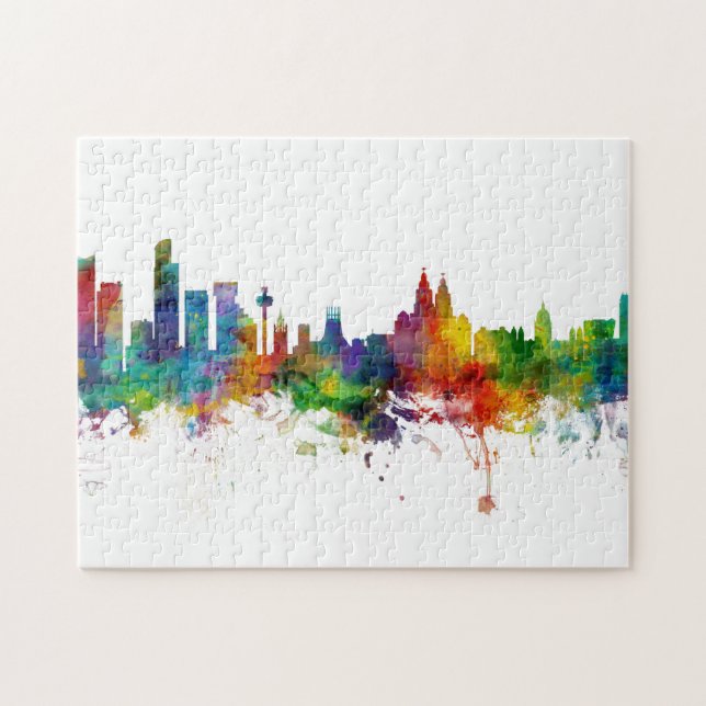 Liverpool England Skyline Jigsaw Puzzle (Horizontal)