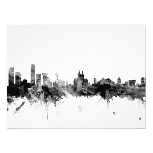 Liverpool England Skyline Photo Print