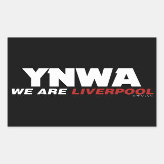 Liverpool fans rectangular sticker