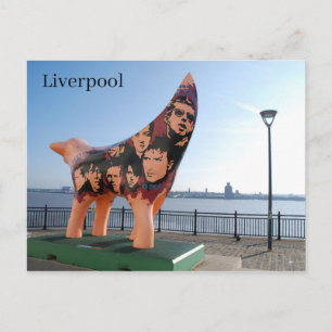 Liverpool Lambanana by the River Mersey Postcard