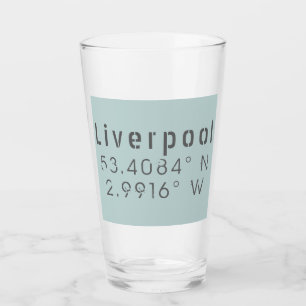 Liverpool Latitude Longitude Glass