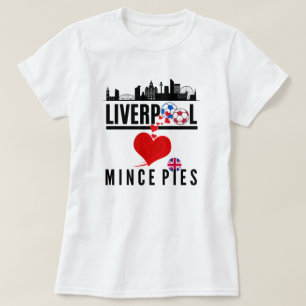 Liverpool Loves Mince Pies Cityscape T-Shirt