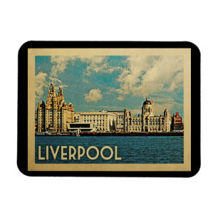 Liverpool Magnet Vintage Travel