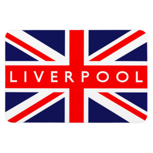 Liverpool UK Flag Magnet