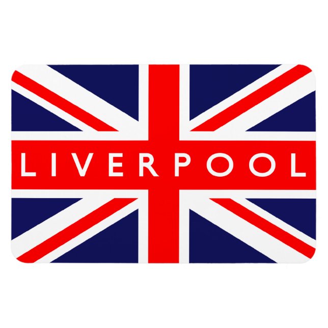 Liverpool UK Flag Magnet (Horizontal)