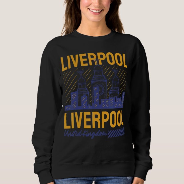 Liverpool UK United Kingdom Sweatshirt (Front)