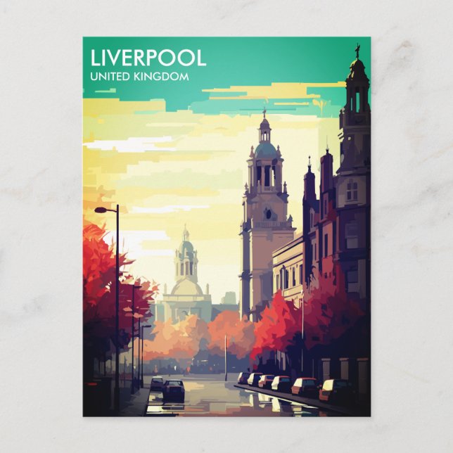 Liverpool United Kingdom Travel Postcard (Front)